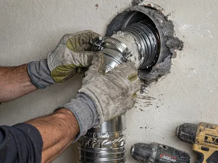 Dryer Vent Hose Installation in Hull
